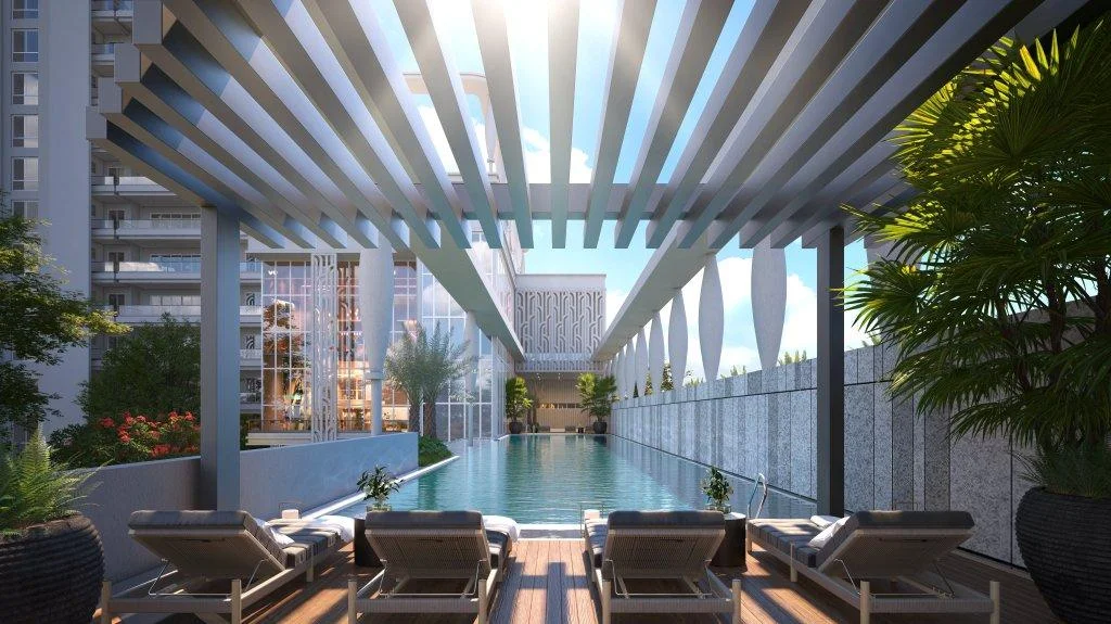 Clubhouse and swimming pool at VVIP Addresses